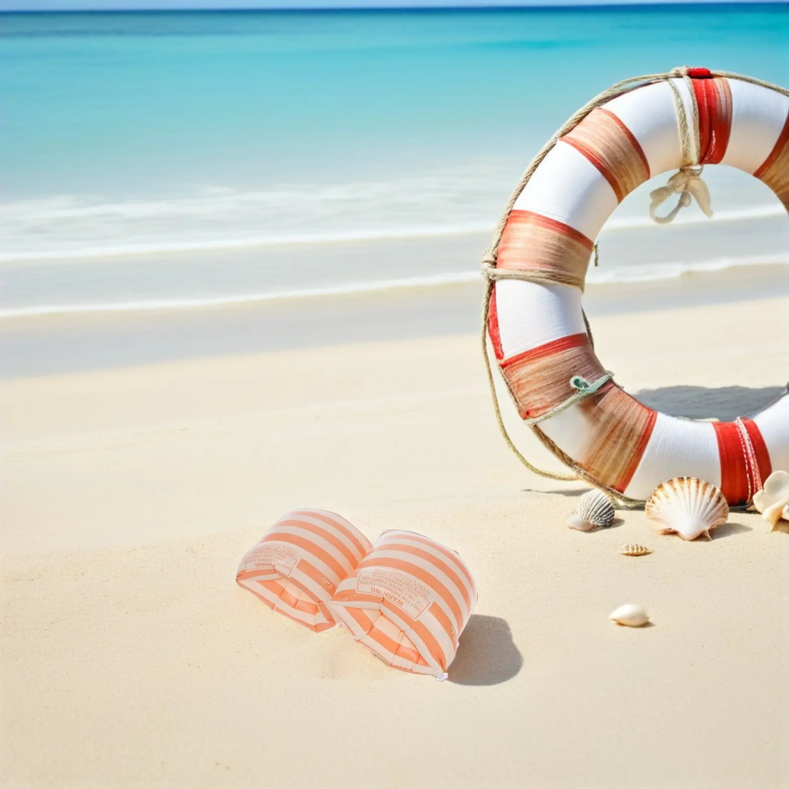 

2 пары надувных нарукавников для взрослых из ПВХ, с противоскользящей текстурой, для плавания в бассейне и на пляже, для тренировок, плавучие