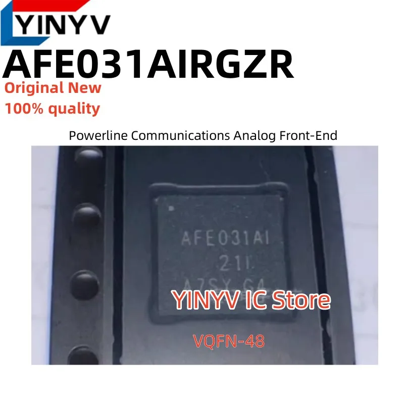 5Pcs AFE031AIRGZR VQFN-48 AFE031AIRGZT AFE031AI AFE031 Powerline Communications Analog Front-End Original New 100% quality