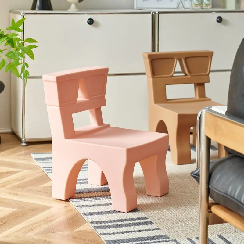 ee-Home Study Stool Modern Kindergarten Early Education Chair Simple Back Chairs Restaurant Casual Dining Stools