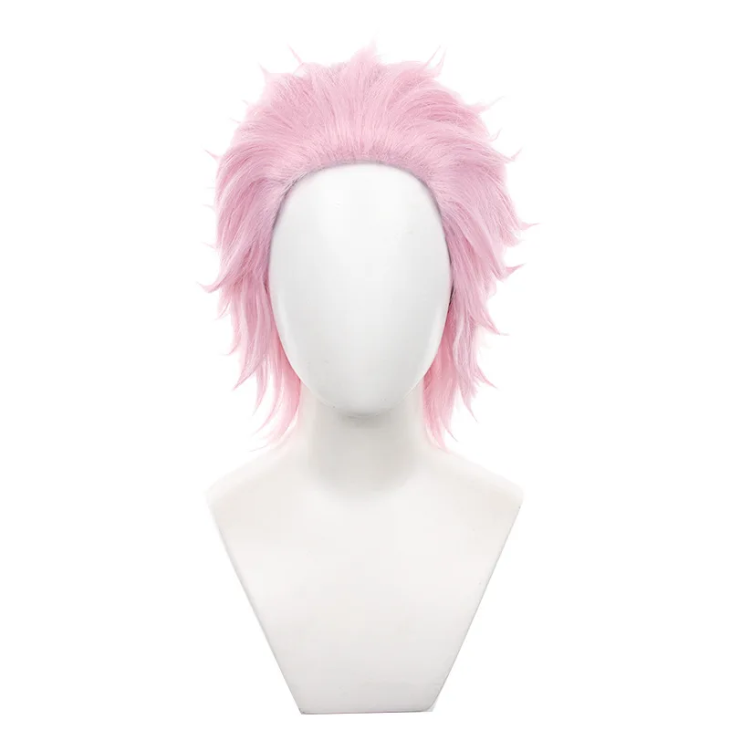 L-Email Pruik Synthetische Haarspel Windbreker Kiryu Mitsuki Cosplay Pruik 42Cm Roze Kleur Cosplay Pruiken Hittebestendige Pruik