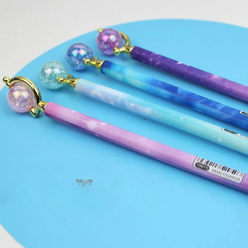 20 個子供のためのかわいい黒学生文具書き込み署名ペンボールペンゲルペン回転ゲルペン