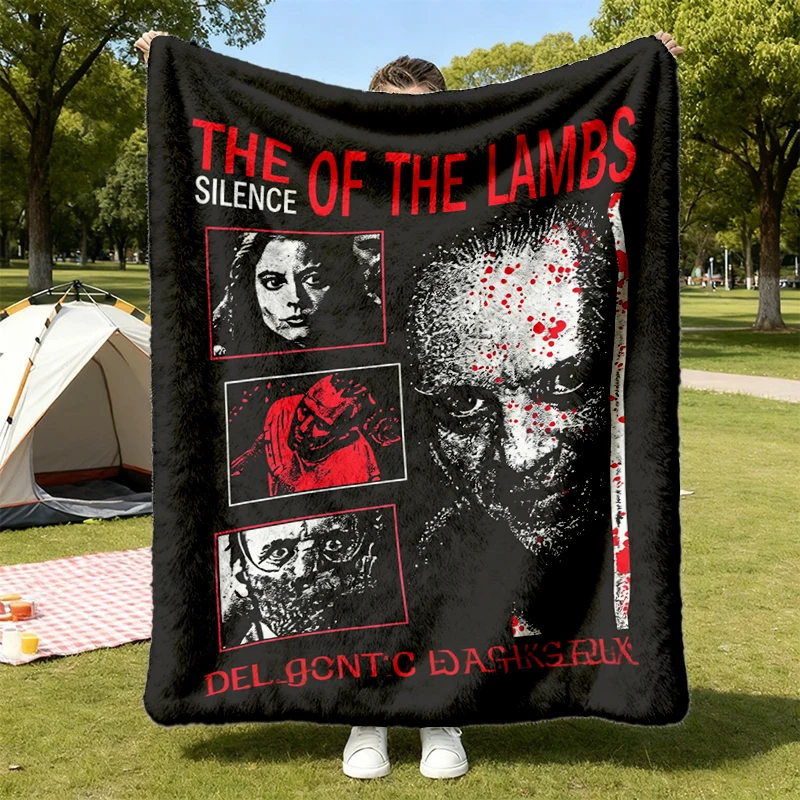 The Silence of the Lambs 1991, Classic Horror Crime Thriller Movie T, Flannel Blanket