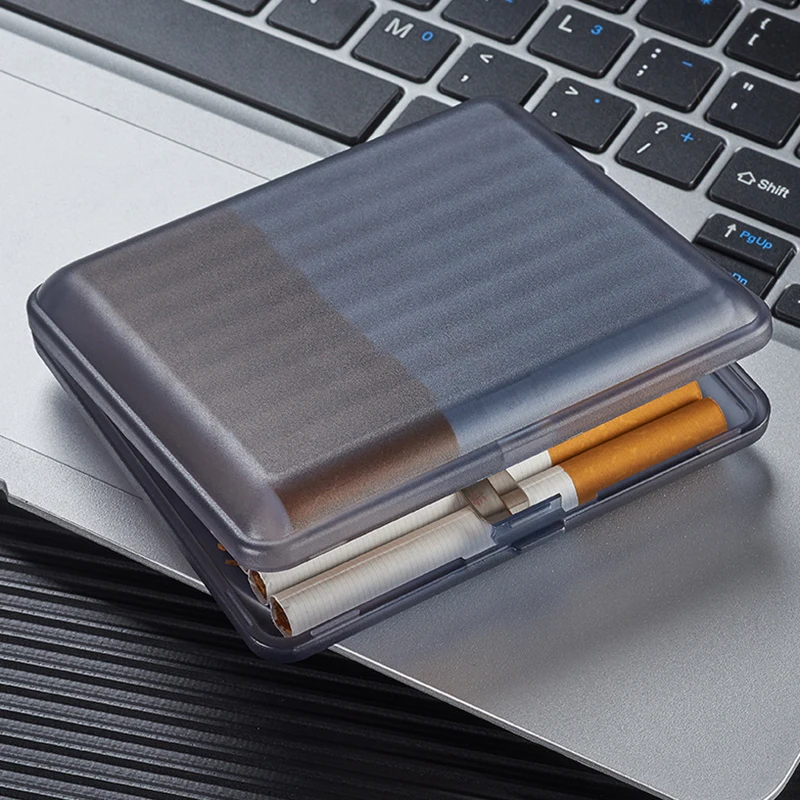 1pc Plastic Cigarette Case Cigarette Holder Box for Men Women 20pcs Regular and King Size Cigarettes,Gift for Smoker Dad Husband