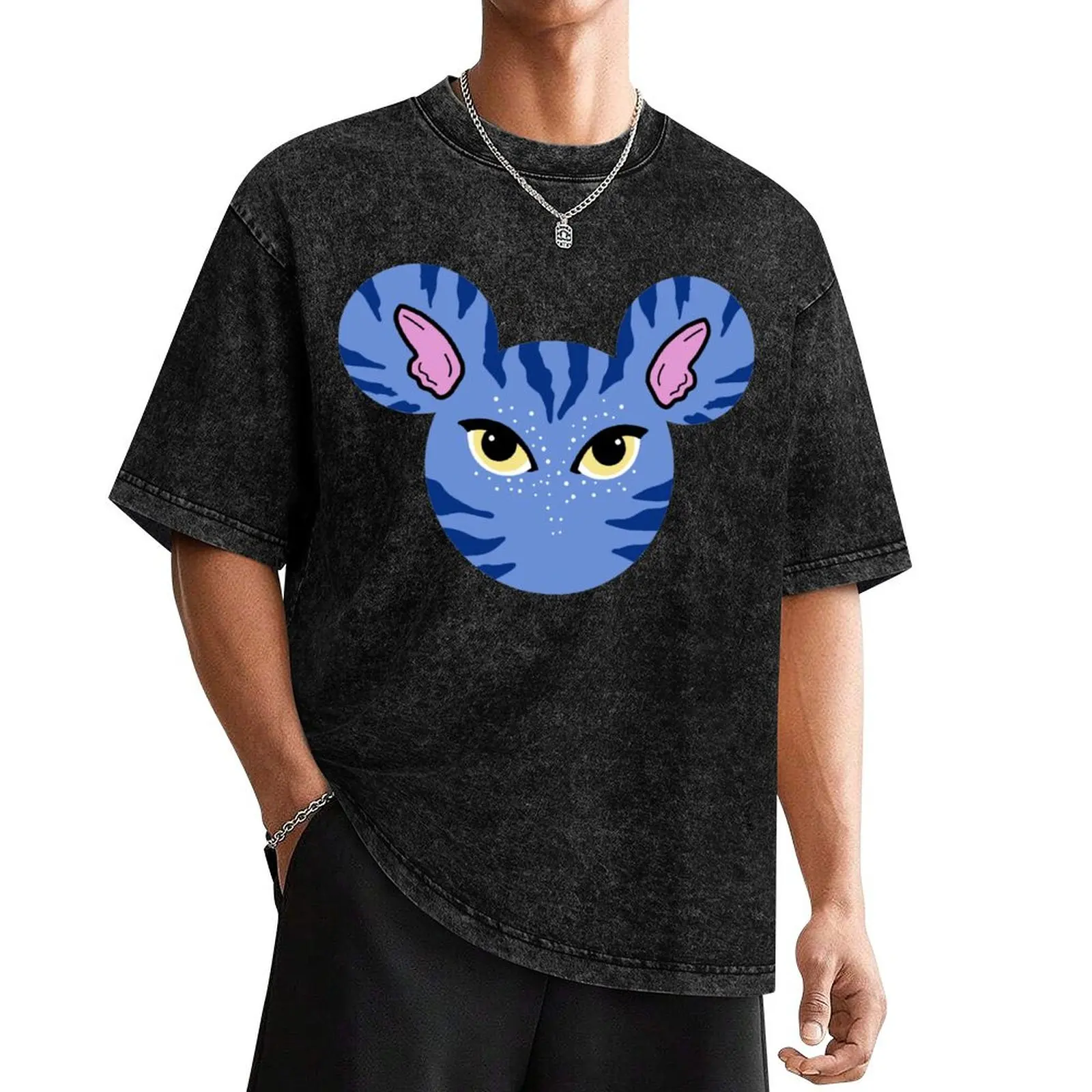 Pandora Na'vi Mouse Icon T-Shirt oversized graphic tee graphic shirts cute tops mens plain t shirts