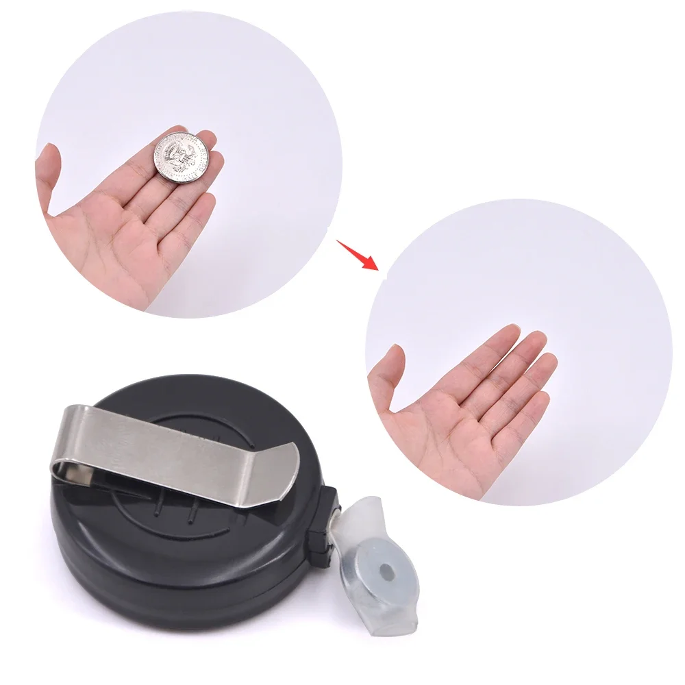 

1pc Coins Disappear Device Tool Transparent Thread Magic Tricks Magician Close Up Street Accessory Gimmick Props