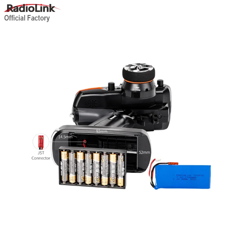 Radiolink RC8X Neuester 2,4-GHz-RC-Controller und -Empfänger für RC-Car/Boot/Roboter mit 4,3-Zoll-buntem Touchscreen