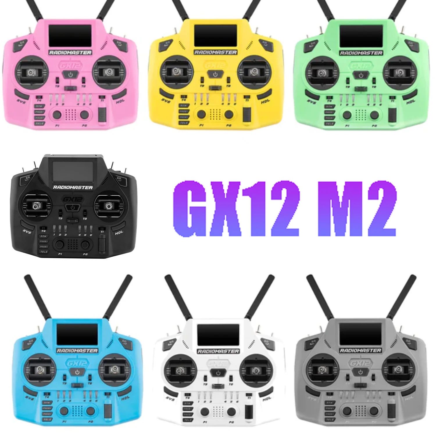 

Radiomaster GX12 Crush 1000 Гц 3D цифровой стабилизатор с ЧПУ для зала двухдиапазонная антенна Gemini XROSSBAND EXpressLRS двухдиапазонный Gemini-X