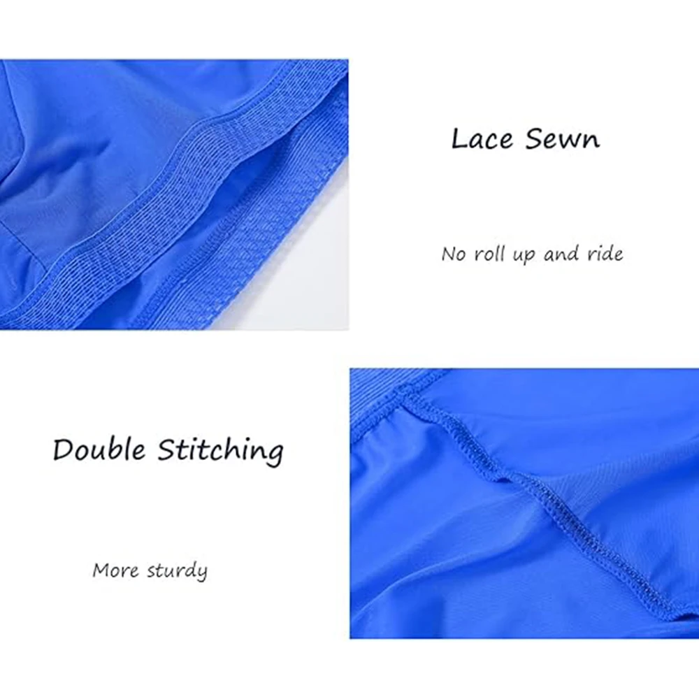 Zonbailon Men's Ice Silk Cool Boxers Briefs Trunks Sexy See-Through Underwear