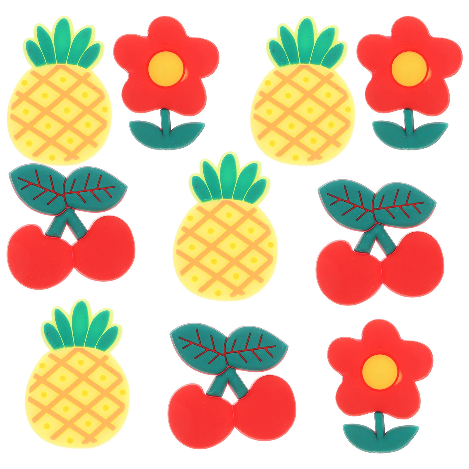 ชุดเครื่องประดับตกแต่งโทรศัพท์มือถือรูปผลไม้ 1 ชุด ทำจากพีวีซี น้ำหนักเบา งานฝีมือพลาสติก ของตกแต่งรูปดอกไม้จำลอง อุปกรณ์ตกแต่งงานฝีมือ DIY