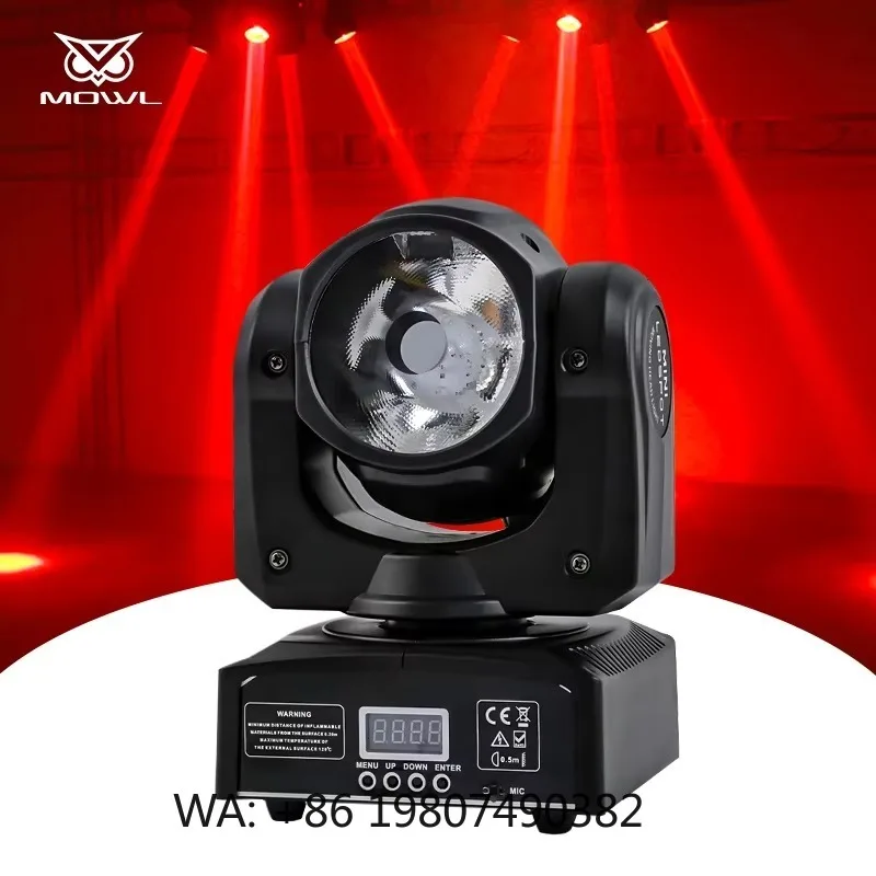 60W 4in1 RGBW DMX LED Beam Moving Head Projection Light Compact Fixture for DJ Bar Club Disco Party KTV Stage