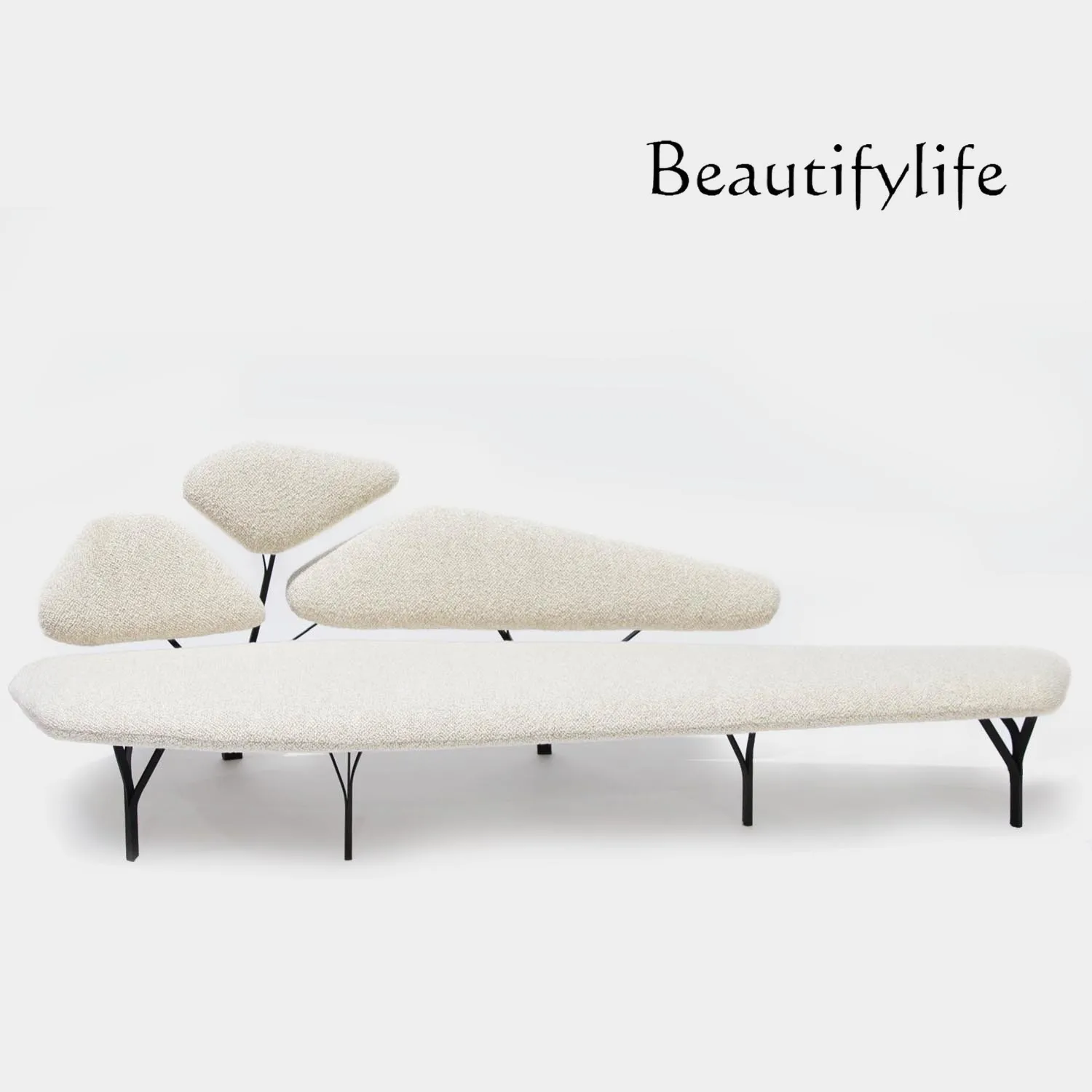 Designer Model Light Luxury and Simplicity Leaf Shape Sofa Personality Freehand Branch Shaped Couch Hotel Model Room