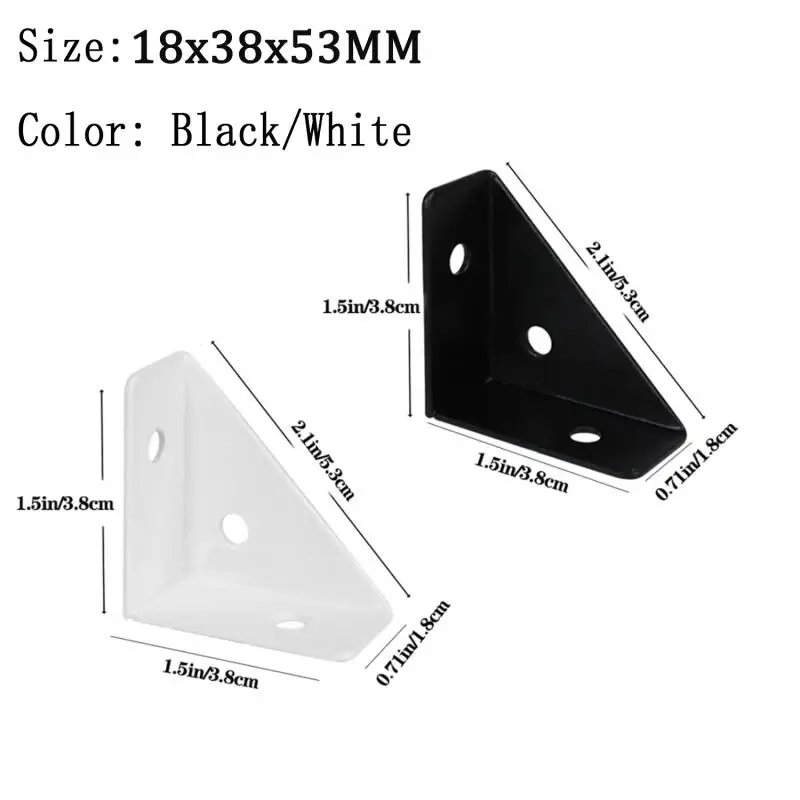 4Pcs Heavy Duty Corner Brackets 90 Degree Right Angle Metal Brace for Furniture Cabinet Bed Corner Support Reinforcement