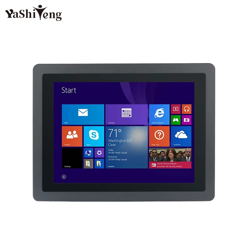 

10.4'' Full View Industrial LCD Monitor 1024*768 Capacitive Touch Screen IP65 Industrial Display Monitor Panel Embedded