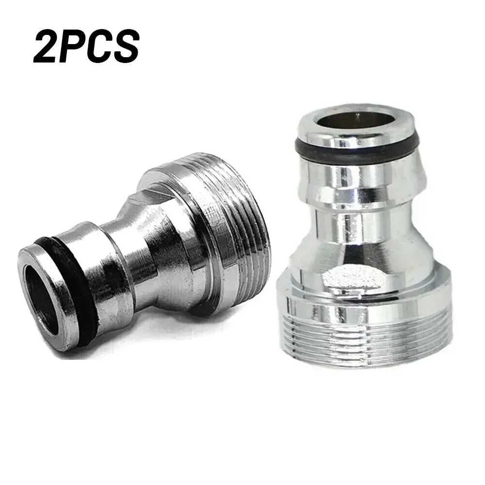2pcs Thread Connectors Faucet Adapter Garden Irrigation Watering Hose Brass Plug-In Coupling M22 IG M24 AG Connection Parts