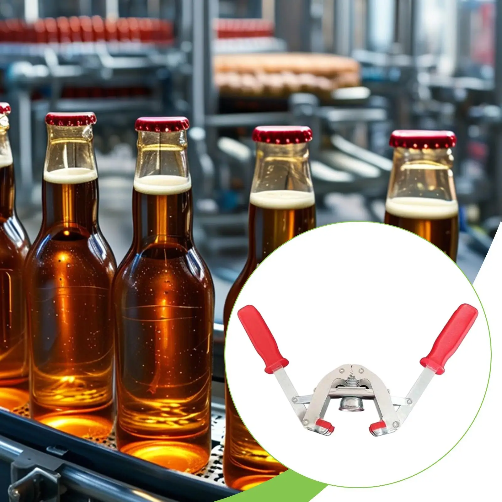 

Manual Beer Bottle Capper,Heavy Duty Easy Use for Home Bottling,Versatile Quick Accessories Manual Beer Bottle Capper Tool