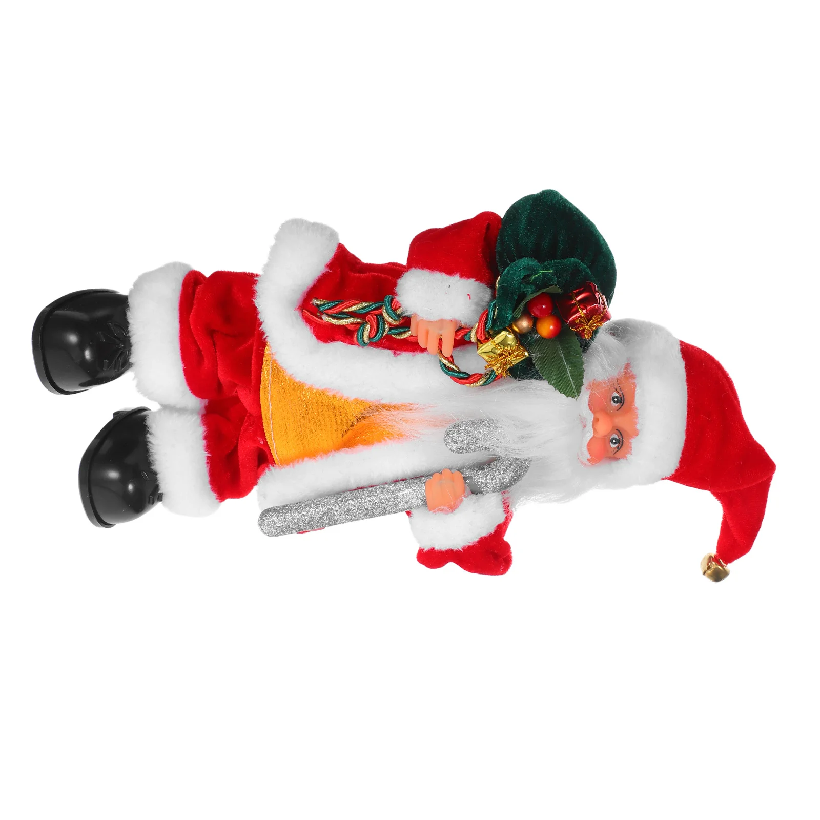 

Adorable Santa Christmas Party Favor Decorative Gift Electric With Music Movements Interactive Fun Festive Decoration Kids