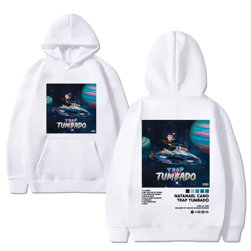 

Rapper Natanael Cano Music album Hoodies Men Women New Hip Hop streetwear Unisex vintage Fleece Long sleeve Sweatshirt pullover