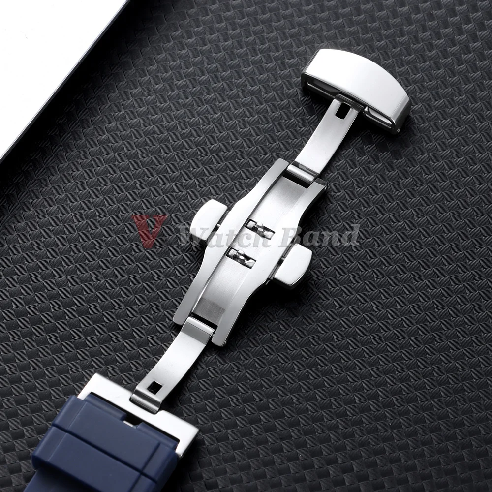 18mm 20mm 22mm 24mm Silicone Watch Bands for Omega for Seiko Quick Release Rubber Watch Strap for Tissot for Citizen Bracelet view 3