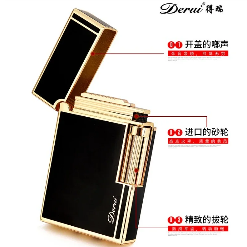 New Business Butane Lighter Compact Jet Gas Metal PING Bright Sound Cigar Lighter Inflatable Gift Men Collection