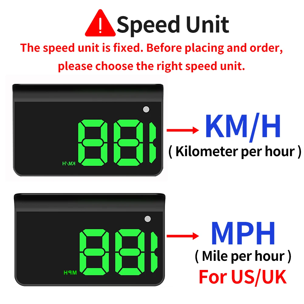 KWHUD HUD Head-up Display Car GPS Digital Speedometer Universal Speed Windshield Projector Plug&Play Auto Electronic Devices image 3