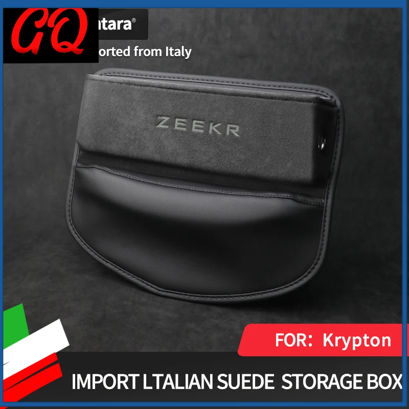 For ZEEKR X 001 009 007 2022 2023 2024 suede Car Seat Sewn Gap Crevice Slot Storage Box Organizer Auto Accessories