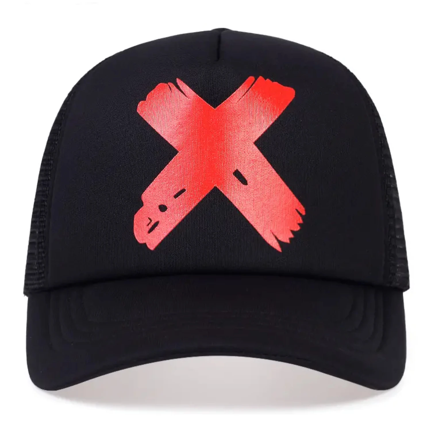 Classic Mesh Trucker Snapback Hat for Men and Women - Adjustable 6 Panel Flat Bill Design