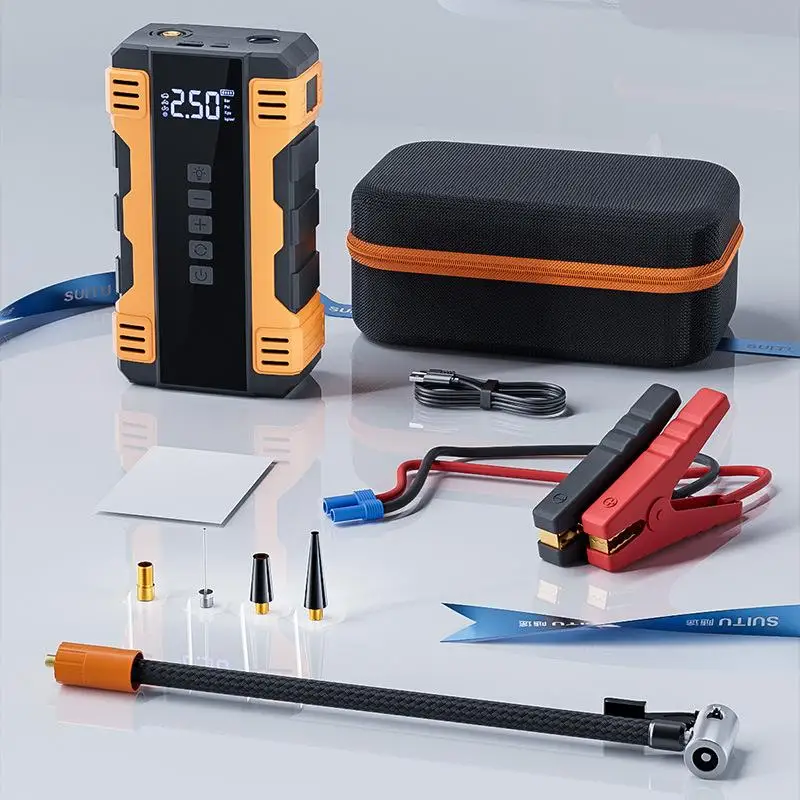 

ST-9645 Universal Car Emergency Starter Tyre Inflator Pump Vehicle 12V Starting Power Supply Emergency Rescue Tool