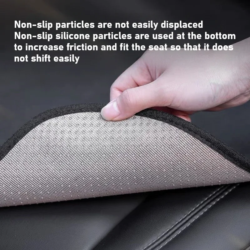 For Tesla Model Y/3/3+ Breathable Flannel Seat Cover Back CushionSweatproof Four Seasons Mats Seat Pad Car Accessories 7PCS