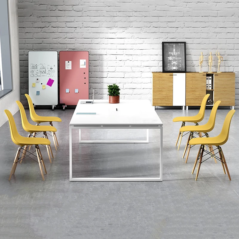 Commercial Office Furniture Wooden Modern Conference Room Desk Home Meeting Table White Conference Table