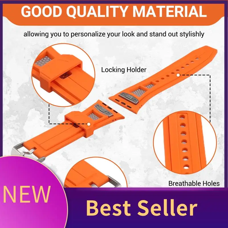 HFES Strap For  Watch Band 49Mm Rubber Sport Bracelet Wristband Replacement Accessories