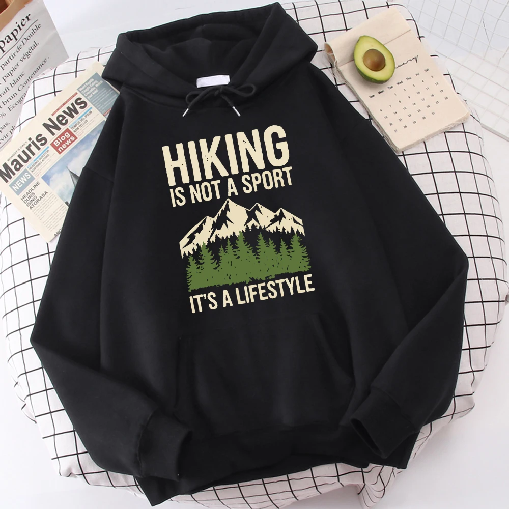 Mountain Climbing Scenery Hooded For Mensimple High Quality Hoodies Autumn Fleece Casual Hoodie Hip Hop Loose Pullover