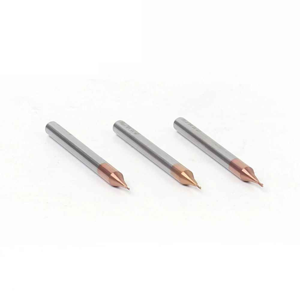 Graveren Houtbewerking Tool 0.2 0.3 0.4 0.5 0.6 0.7 0.8 0.9Mm 2 Flute Micro End Mill Tungsten Carbide Cnc frees Frees