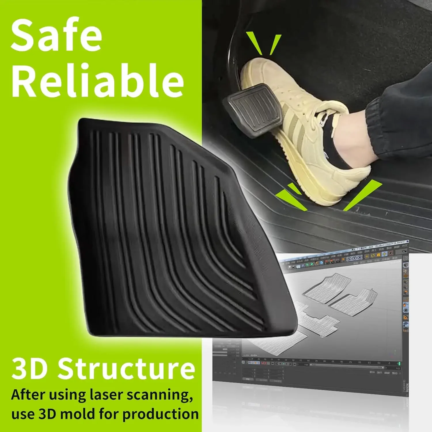 لتويوتا بريوس 2025 2024 2023 الحصير جميع الأحوال الجوية بطانات الأرضية لملحقات بريوس برايم PHEV 2025 جميع المواسم TPE #5