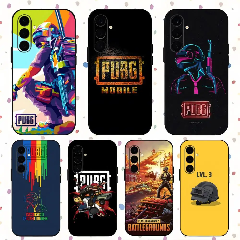 Pubg Game Popular Phone Case For Samsung Galaxy S26 S25 S24 S23 S22 S21 Plus Ultra Fold A Soft Black
