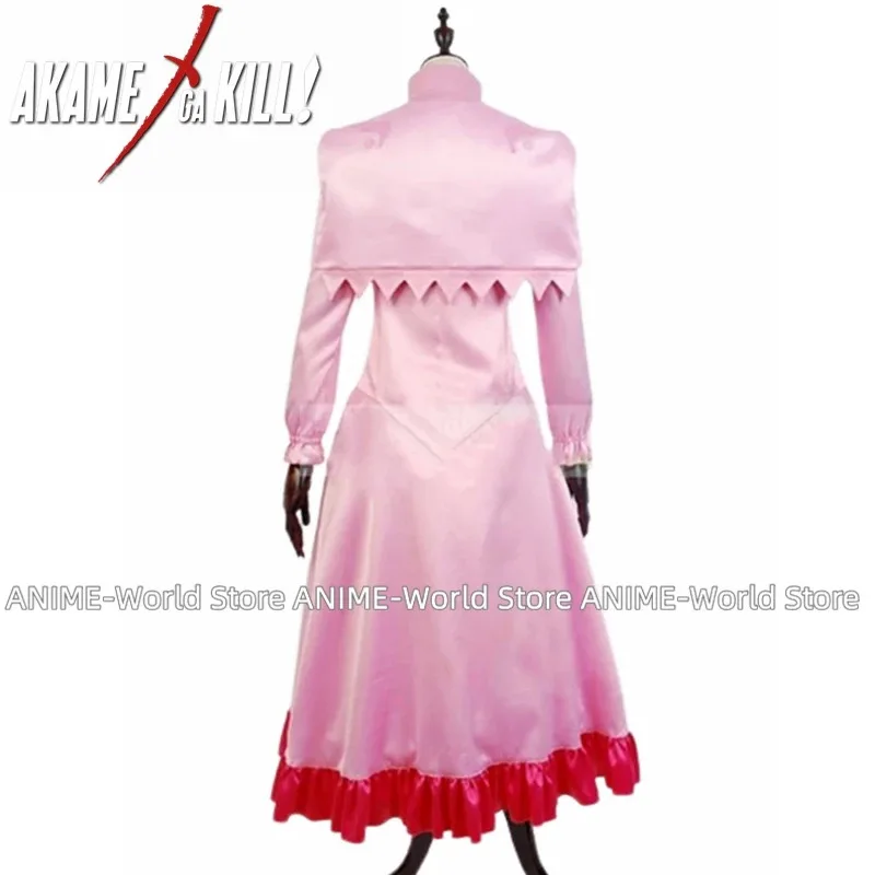 

Костюм для косплея Akame Ga Kill Night Raid Mine, костюм на Хэллоуин с розовыми волосами для женщин, праздничное платье, Cust