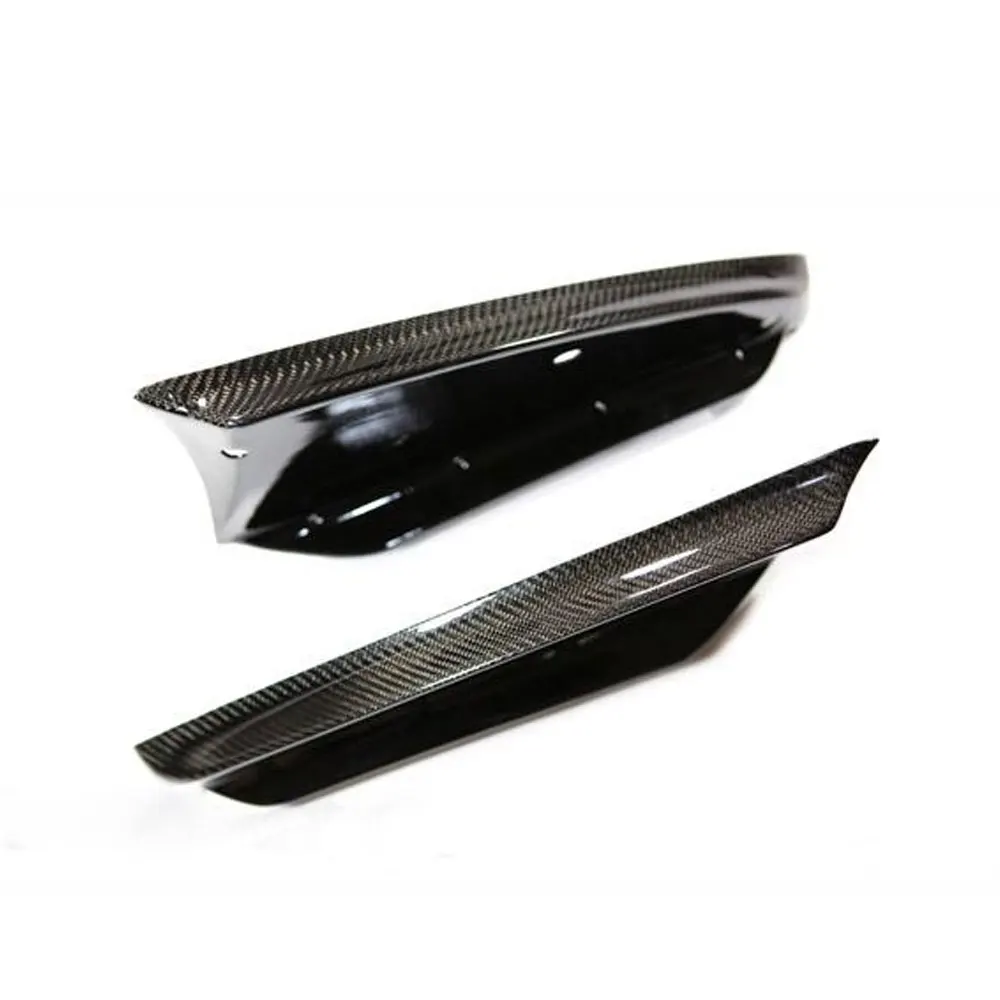 Real Carbon Fiber Front Bumper Splitters Aprons Flaps Cupwings Spoiler For BMW 1 Series E87 M Sport 2007-2011 Front Splitters view 3