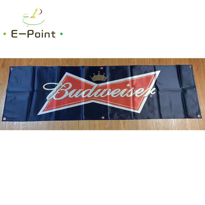 

130 г, 150D материал, баннер Budweiser King of Beer, 150 футов * 5 футов (45 * см), размер для дома, флаг yhx128