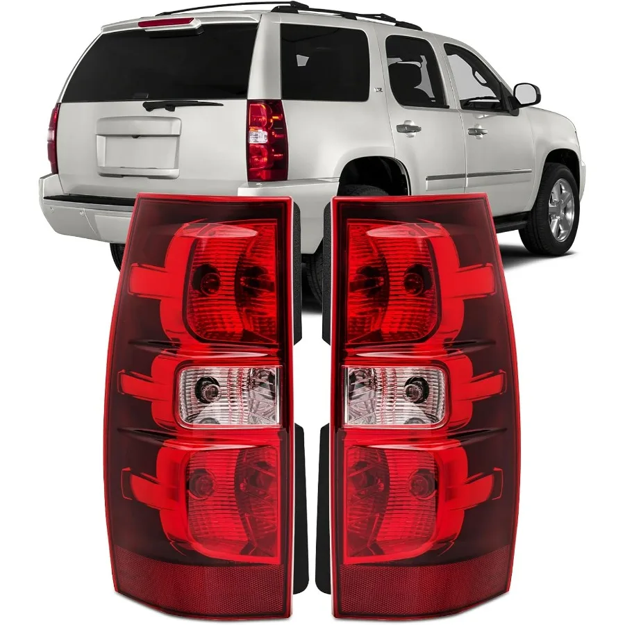 

Rear Brake Tail Light Compatible With 2007-2014 Chevy Tahoe Suburban Driver and Passenger Side Brake Lamps Replacement for Tahoe