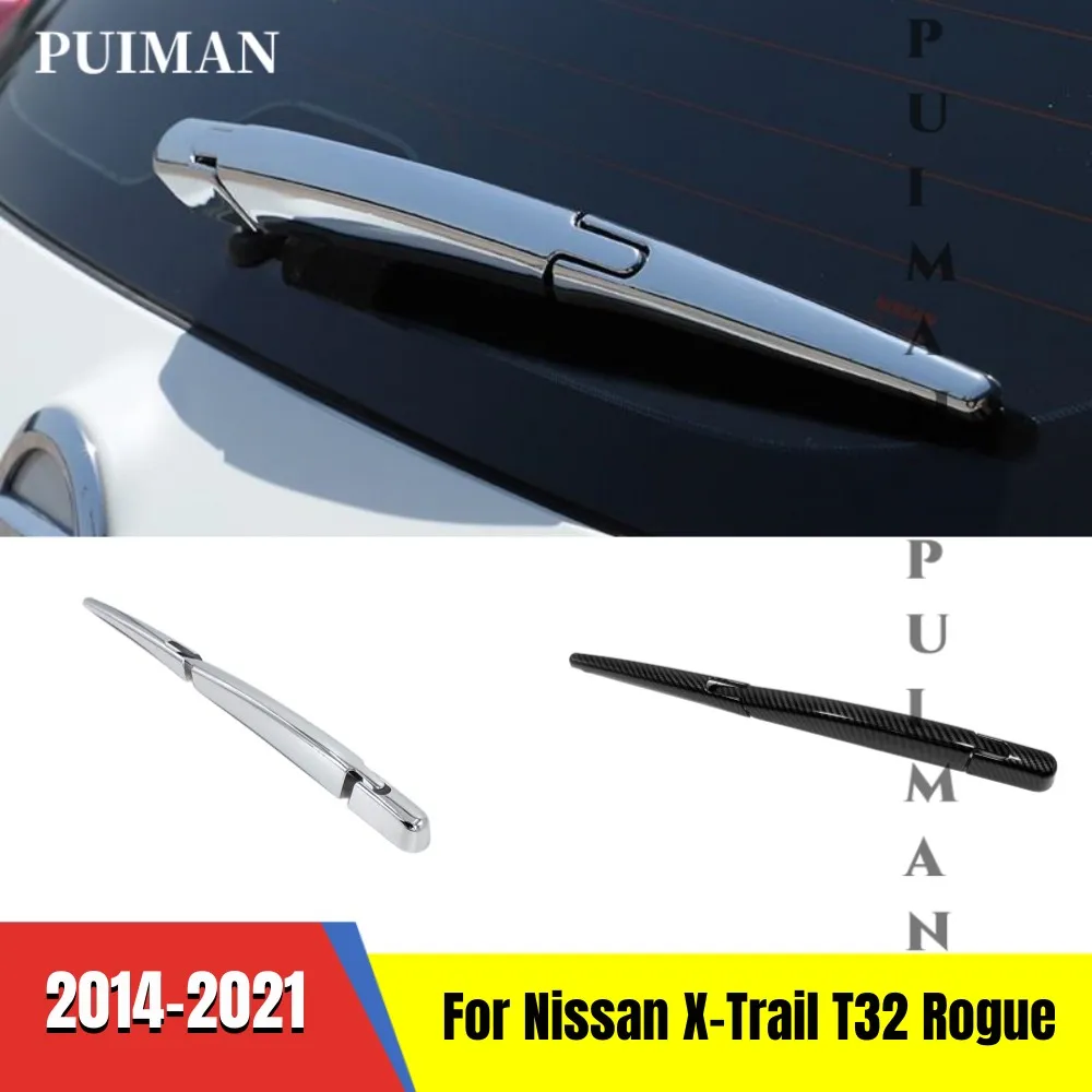 

ABS Chrome Rear Water Wiper Cover Windshield Blade Trim Sticker For Nissan X-Trail T32 Juke Qashqai J11 2015-2021 Accessories