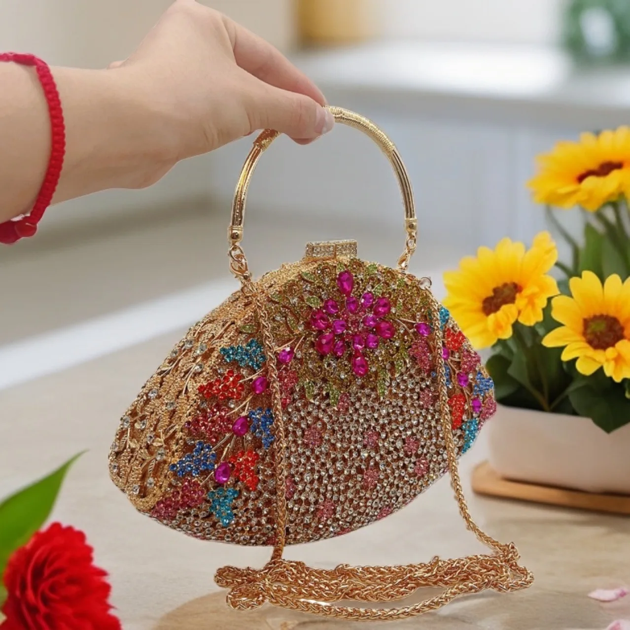 

Rhinestone Clutch Party Bag Crystal Women's Handbag Bag Evening Clutch Bags Women Party Bag Ladies' Dresses