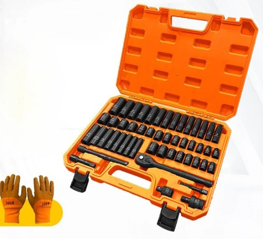 

Комплект ударных втулок с адаптером и удлинителем вала с трещоткой и перчатками