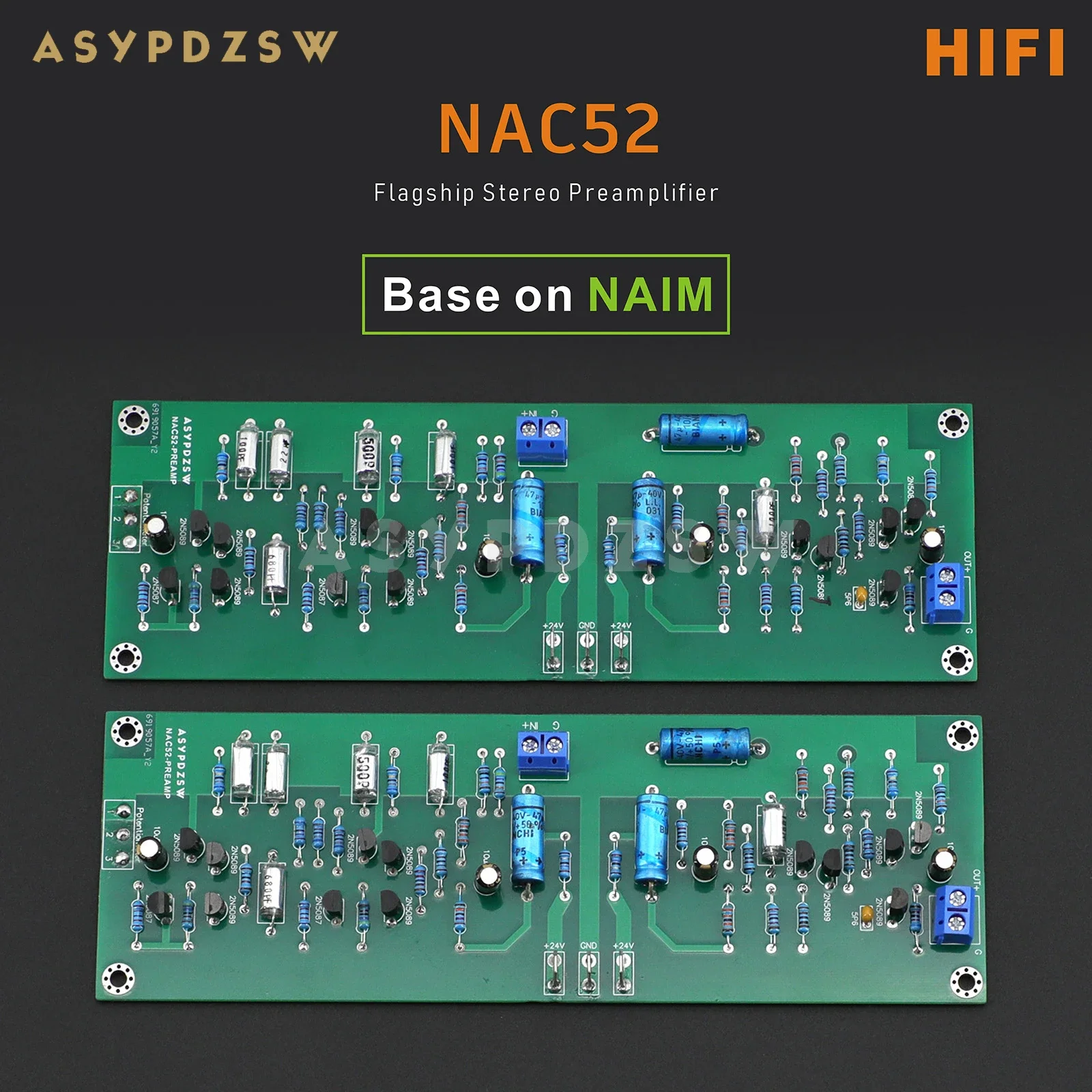 

Flagship 2 CH HIFI Stereo NAC52 Preamplifier Base on NAIM DIY Kit/Finished board