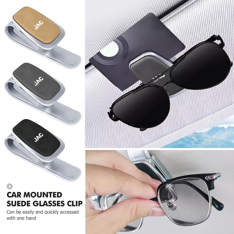 Suporte de Óculos para Quebra-Sol de Carro, Clipe de Armazenamento para Óculos, Estojo para Óculos para JAC Vapour Refine J3 J2 S5 A5 J5 J6 J4 Vapour S2 T8