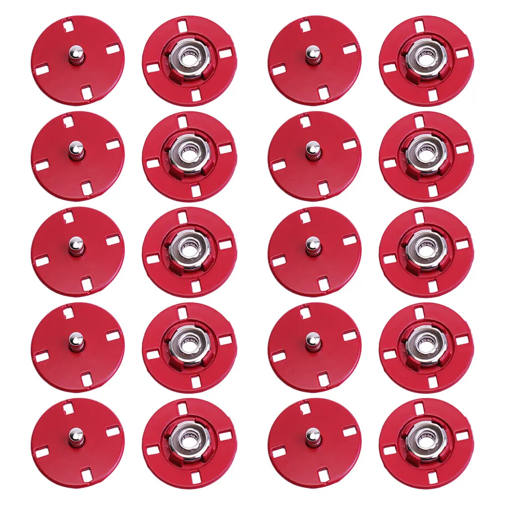 

10Pcs Alloy Snap Buttons Thin Flat Metal Sew-on Fasteners for Coats Jackets Replacement Sew Buttons for Clothing