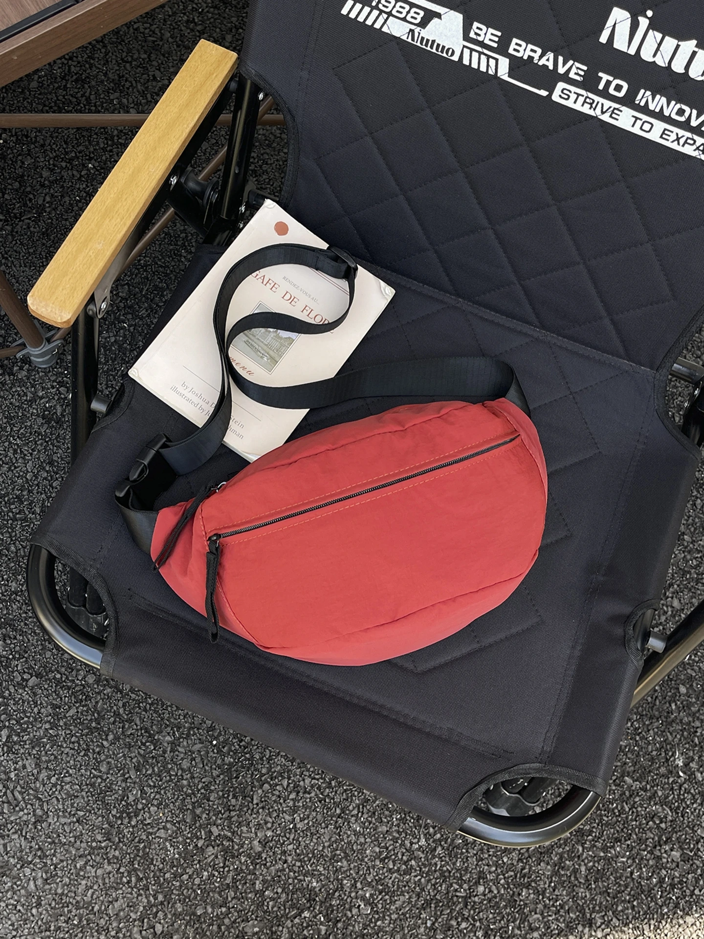 カジュアルクロスボディチェストバッグ軽量小型バッグ-2026-新トレンドライディングバッグ女性のサッチェルバイクライディングウエストバッグ