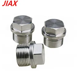 1pc hex bolt zinc plating China supplier universal O2 sensor stepped mounting boss plug m18*1.5 hex bolt