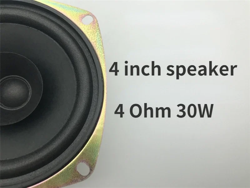 SOTAMIA 1 Stuks 4 Inch Full Range Luidspreker 4 Ohm 30W Tweeter Cup Audio Geluidsversterkers Luidspreker Schuim rand Papieren Kegel Luidspreker