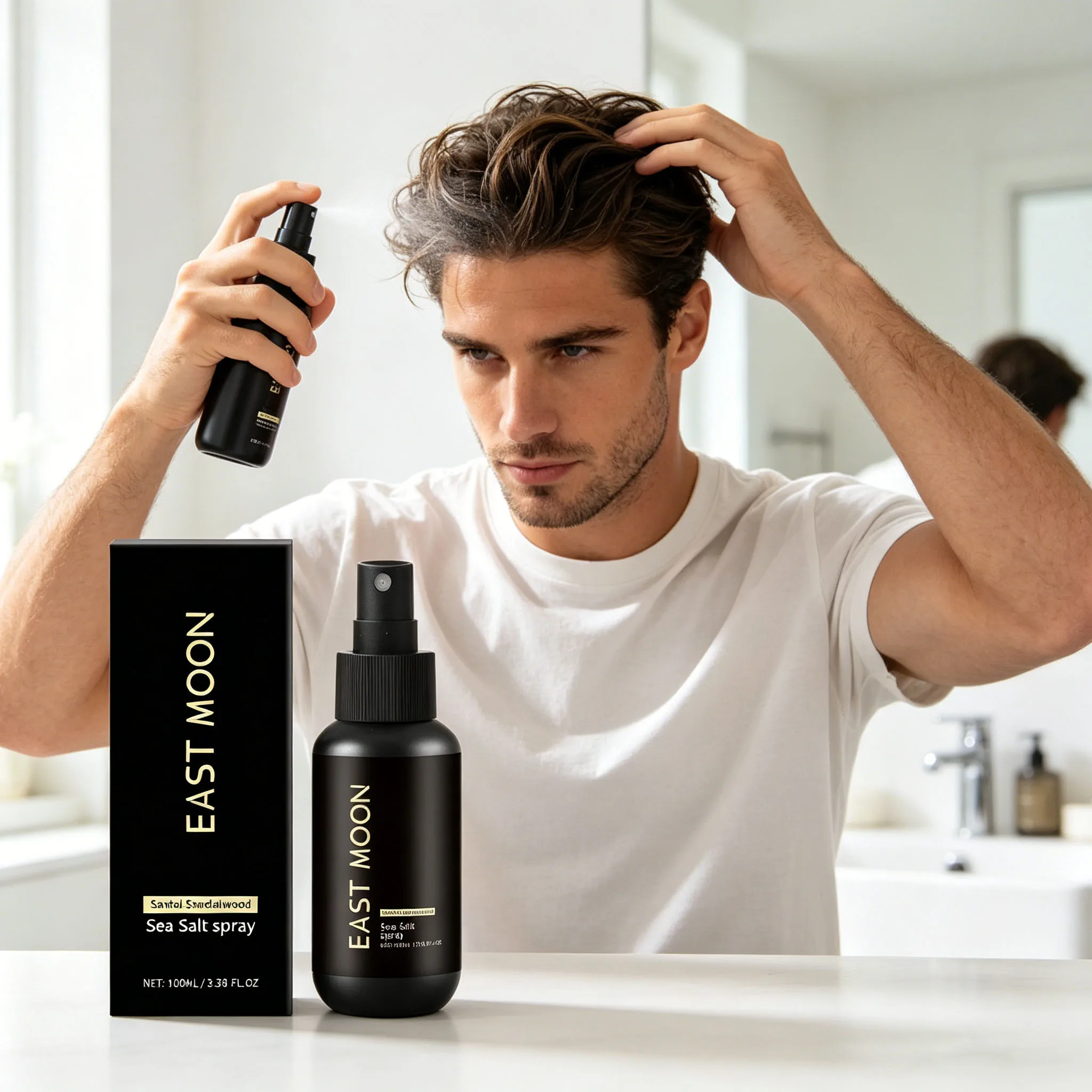 Sea Salt Styling Spray Long Lasting Fluffy Texturizing Strong Fixing Hair Keep Thickening Hair Refreshing Control Oil Non-sticky