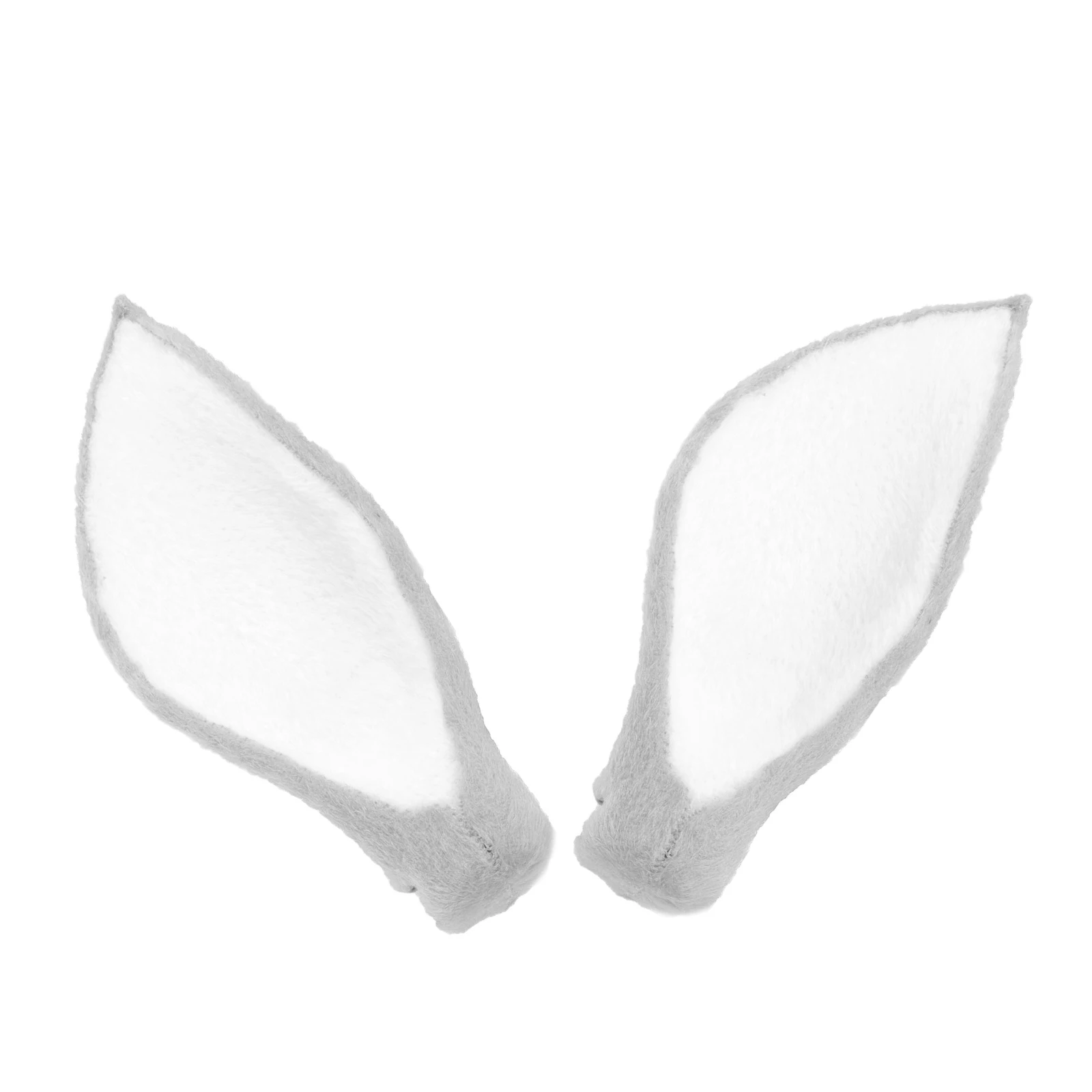 

Deer Ear Hair Prop Realistic Antlers Headband Ears Cosplay Fake Grey DIY Headdress