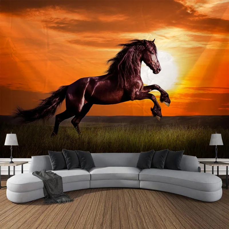 Junma Mercedes Benz, Junma Mercedes Benz on the Beach Grassland Background Decoration Tapestry Home Background Decoration